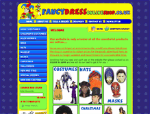 Tablet Screenshot of fancydressonlineshop.co.uk